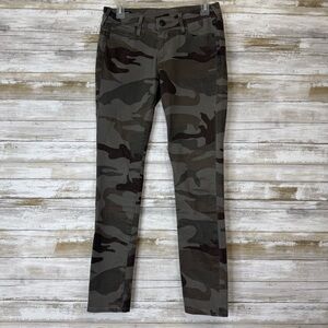 True Religion Casey Camo Print Jeggings Women’s Low Rise Super Skinny Pants 27
